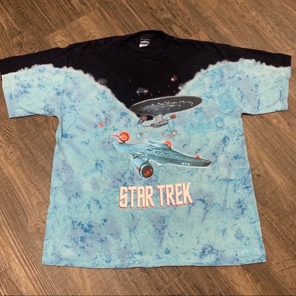 Vintage 1999 Star Trek Tie-Dye T-Shirt